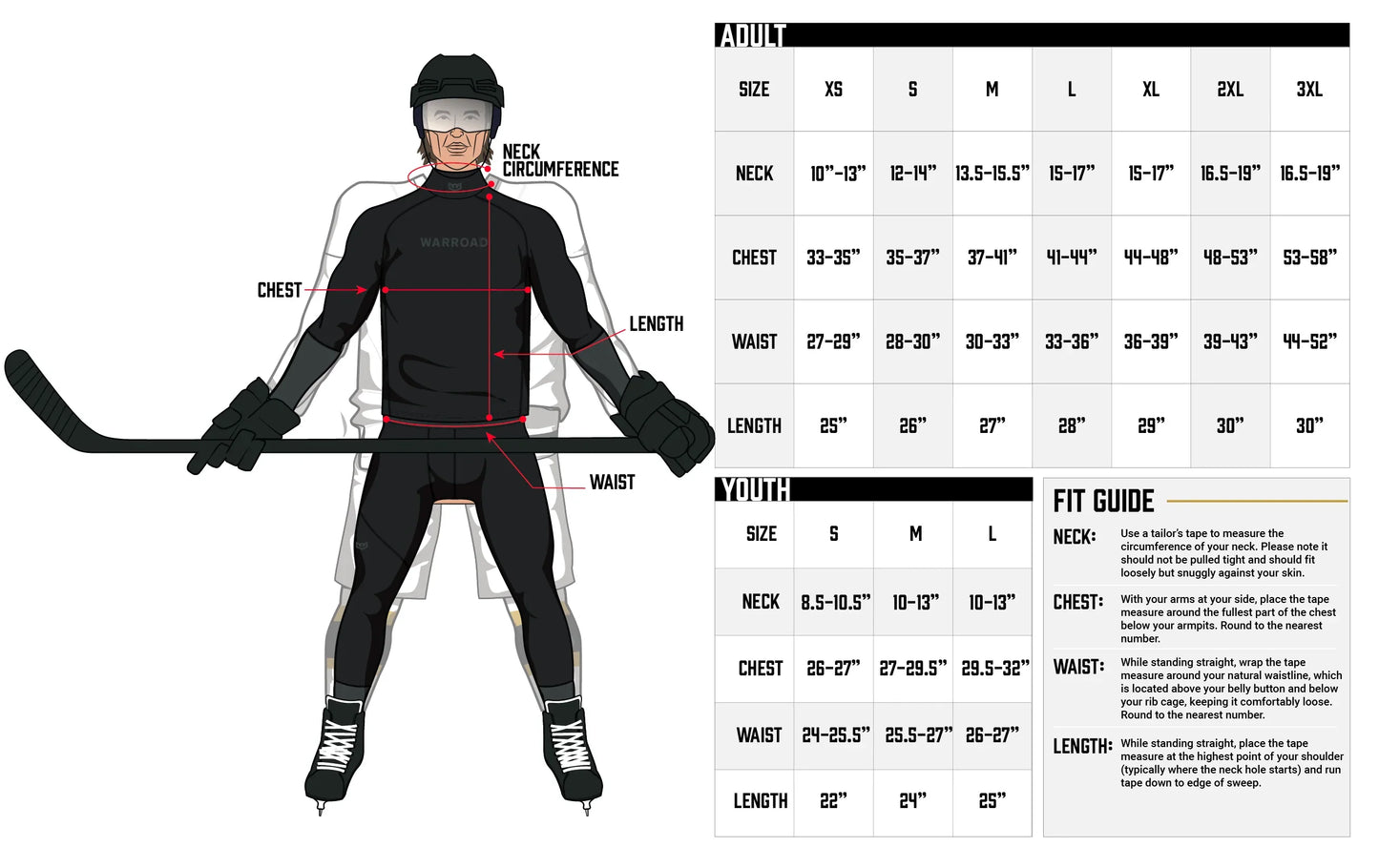 Warroad TILO Neck Guard Top